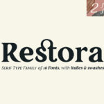 restora typeface with 2 free styles