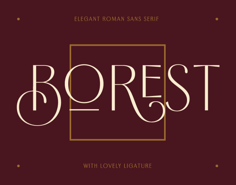 Borest – Elegant Roman Sans Serif