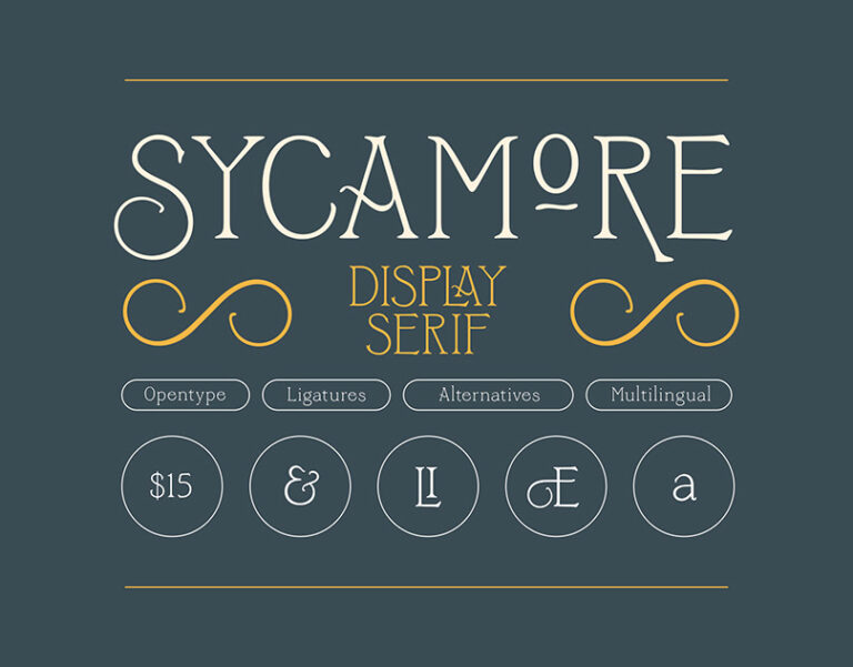 Sycamore — Display Font
