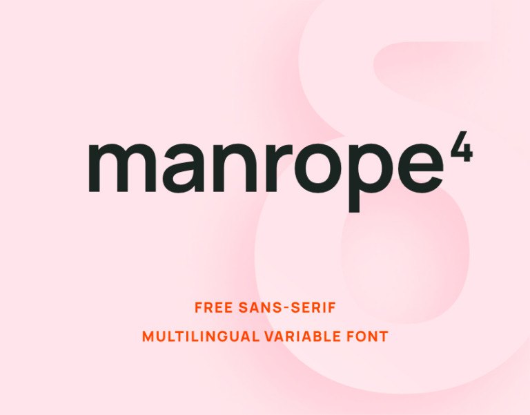 Manrope – Modern Geometric Sans-Serif font family