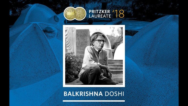 2018 Pritzker Prize Laureate Balkrishna Doshi