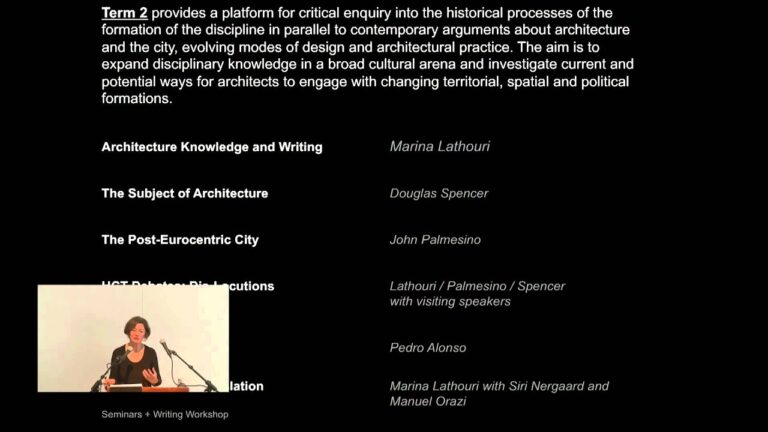 AA Graduate School introduction 2014: MA History and Critical Thinking in Architecture