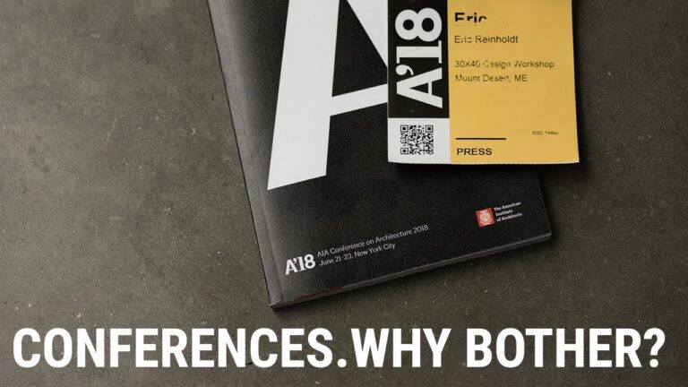 (Architecture) Conferences. Why Bother?