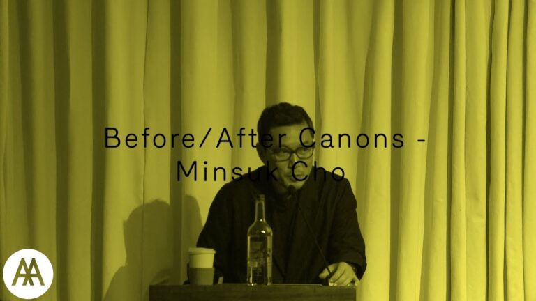Before/After Canons – Minsuk Cho