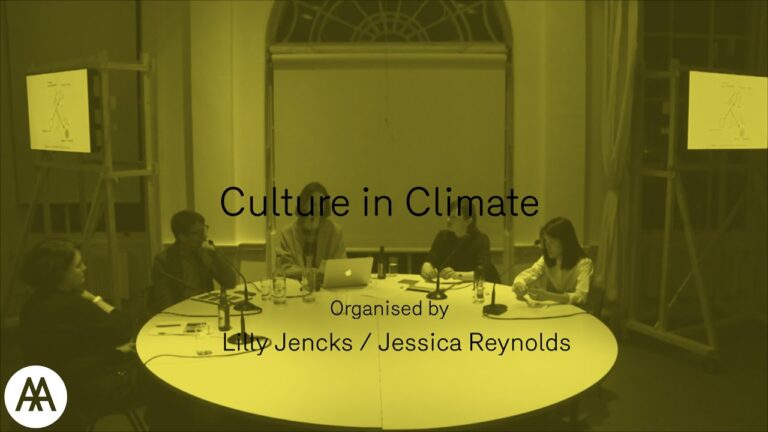 Culture in Climate – Lilly Jencks / Jessica Reynolds