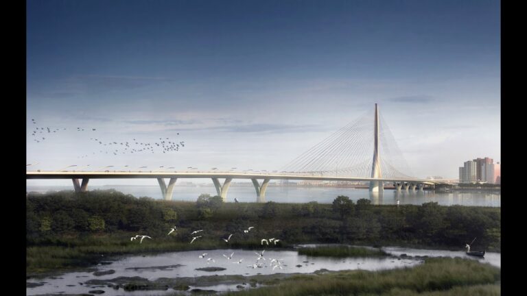 Danjiang Bridge in Taiwan by Zaha Hadid