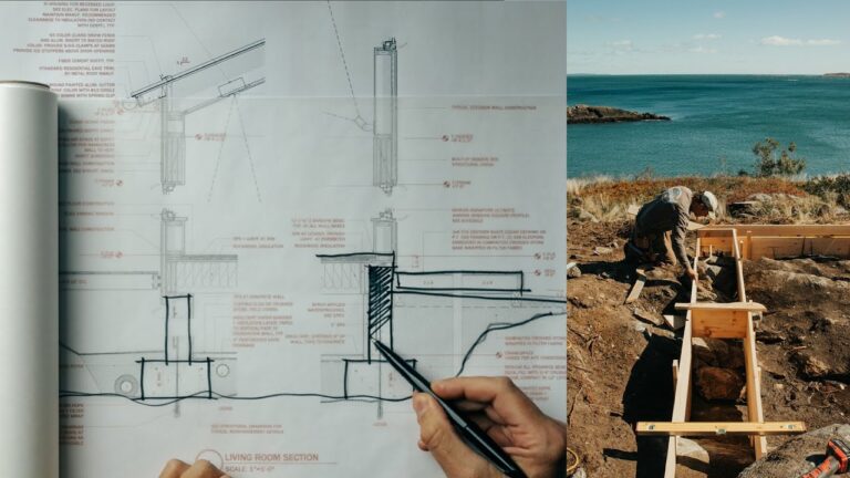 Drawings, Site Visits + Construction on a remote island | Outpost – Part 9
