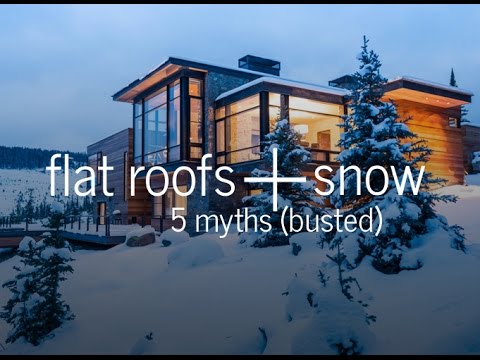 Flat roofs and snow – 5 myths busted