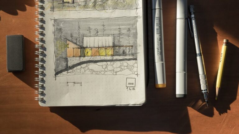 Inside My Sketchbook + An Architect’s Sketching Tools