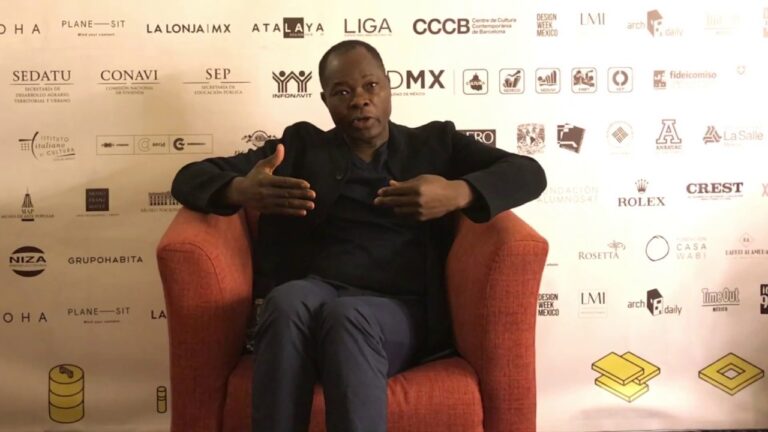 Interview with Francis Kéré @ Mextrópoli 2017