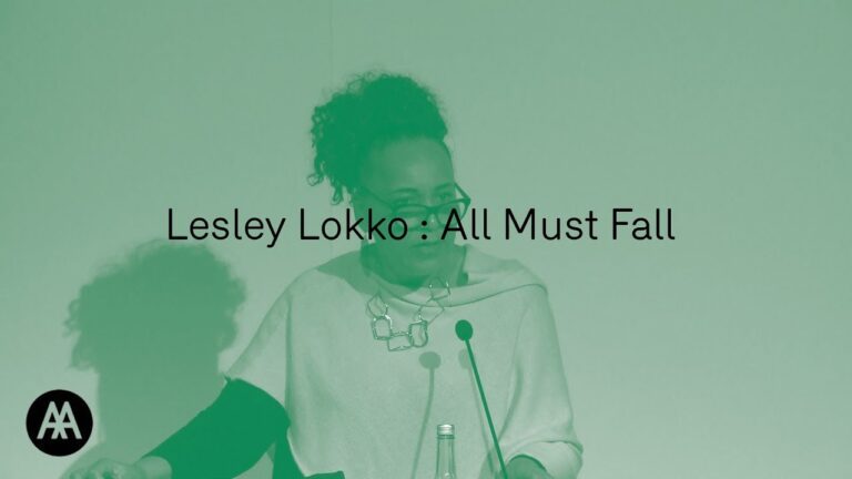 Lesley Lokko : All Must Fall
