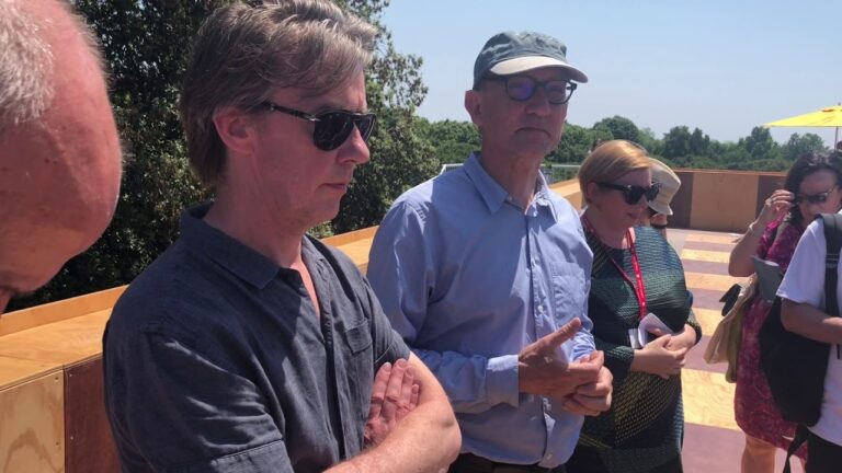 Peter St John from the British Pavilion at 2018 Venice Architecture Biennale