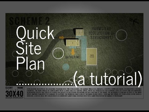 Quick, Sketch Rendered Site Plan Tutorial