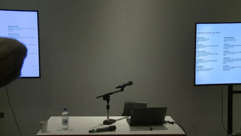 Sustainable Environmental Design Postgraduate Programme, MArch Final Jury