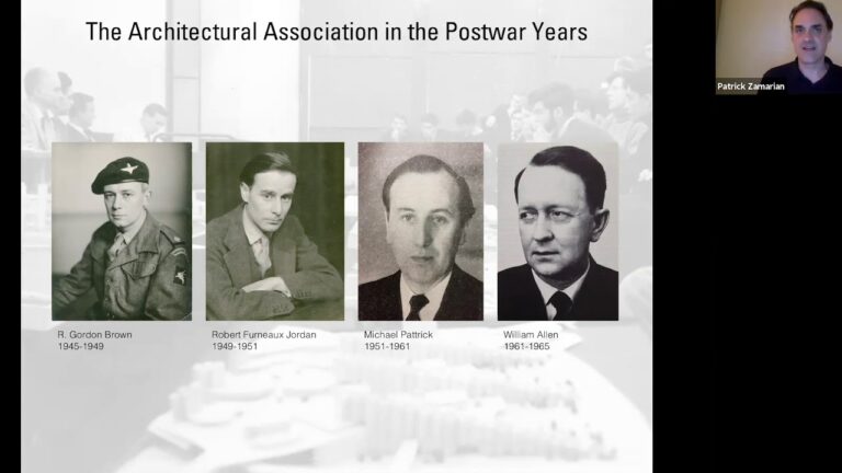 The Architectural Association in the Postwar Years – Patrick Zamarian