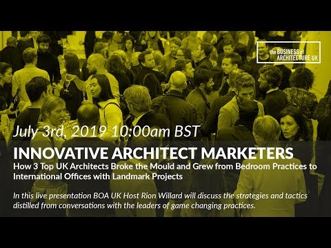 Innovative Architect Marketers – Free Webinar Training
