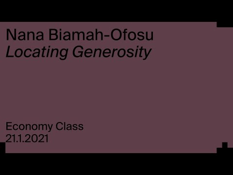 Nana Biamah-Ofosu: Locating Generosity