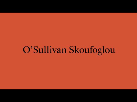 New Architects 4: O’Sullivan Skoufoglou