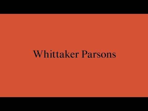 New Architects 4: Whittaker Parsons