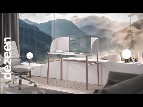 Caelum desk wins Dezeen and LG Display’s OLEDs Go! design competition