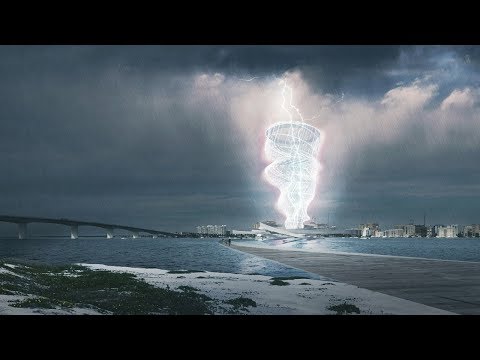 Brooks + Scarpa pavilion concept captures lightning | Architecture | Dezeen