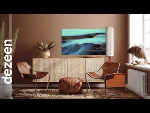 Doyeon Shin designs OLED television that unfurls like a flag | Dezeen