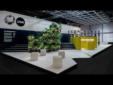 USM and UNStudio Milan design week booth | Dezeen