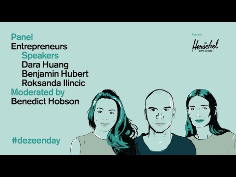 Watch the video of the discussion on how to be an entrepreneur at Dezeen Day | Dezeen Day 2019