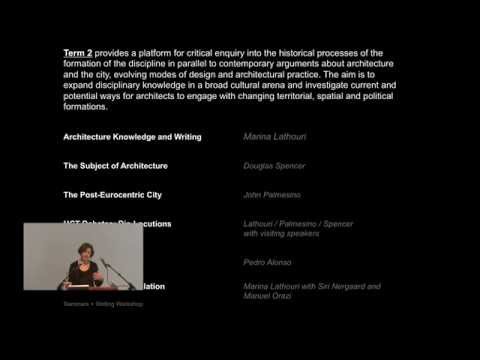 MA History and Critical Thinking in Architecture (12 months)
